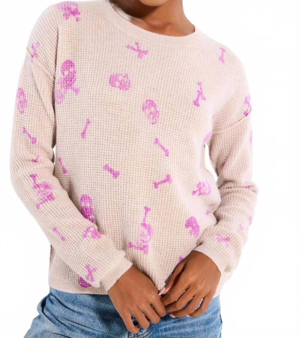 NEW LISA TODD bare bones sweater in birch